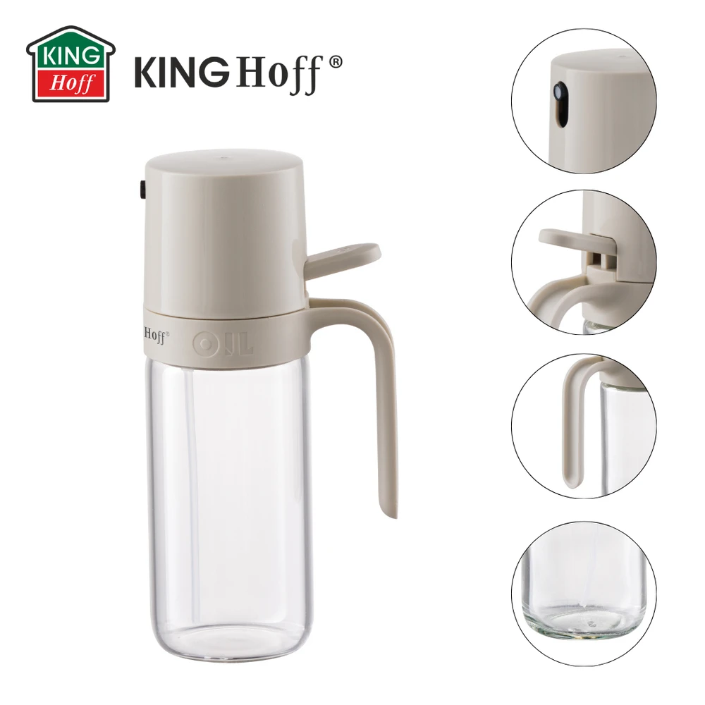 King Hoff Rozpylacz Aliejaus ir acto purkštuvas, 250 ml, stiklinis, „Kinghoff“, kh-2005