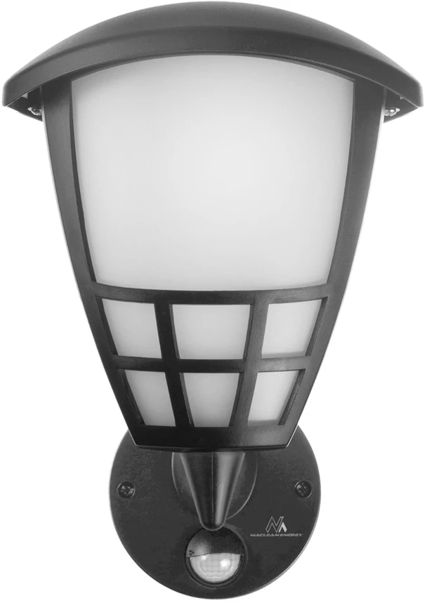 Kinkiet Sieninis šviestuvas 1xE27 su „Maclean“ jutikliu, infraraudonųjų spindulių jutikliu, maks. apkrova 60 W, IP65, pilkas, MCE518 GR