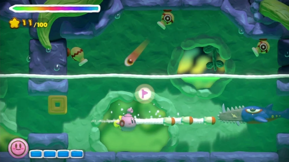 Kirby ir vaivorykštės teptukas (Wii U)