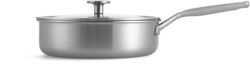 KitchenAid - Daugiafunkcinė keptuvė su dangčiu - sidabrinė - 24 cm