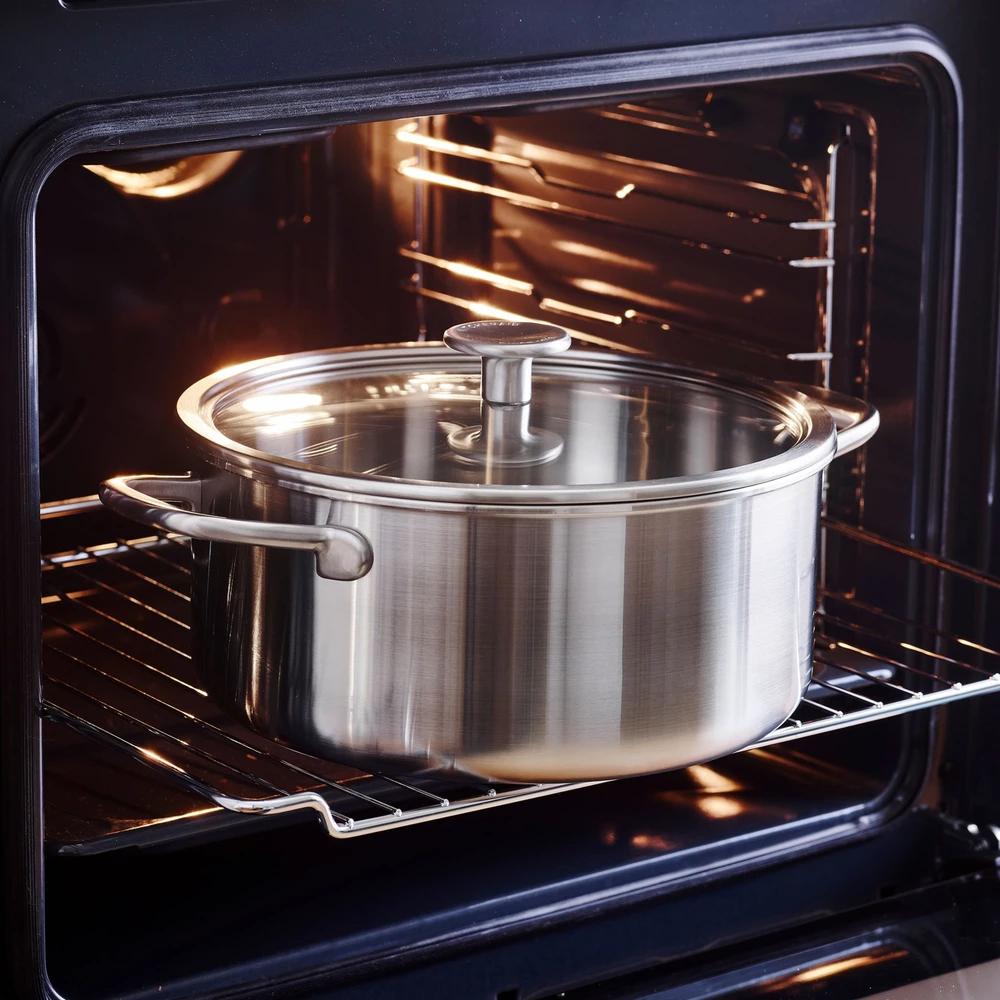 KitchenAid - Daugiafunkcis puodas su dangčiu - sidabrinis - 20 cm