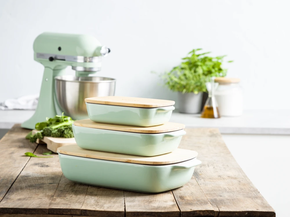KitchenAid - Didelė kepimo skarda su dangčiu - Pistacijų