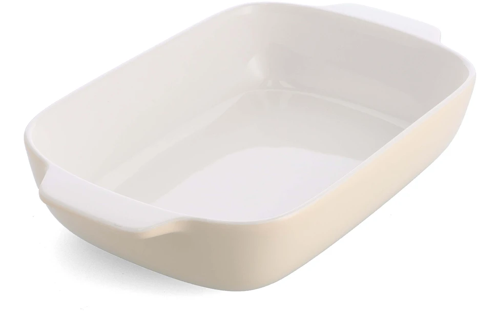 KitchenAid Keraminis indas 40x25x8,8cm + migdolinio kremo dangtelis