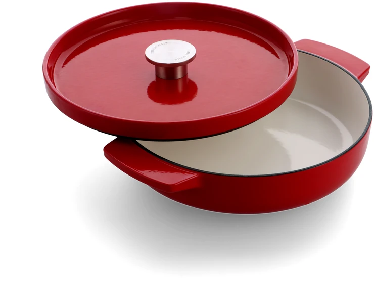 KitchenAid - KA-CI negilus ketaus puodas su dangčiu - „Empire Raudona“ - 26 cm