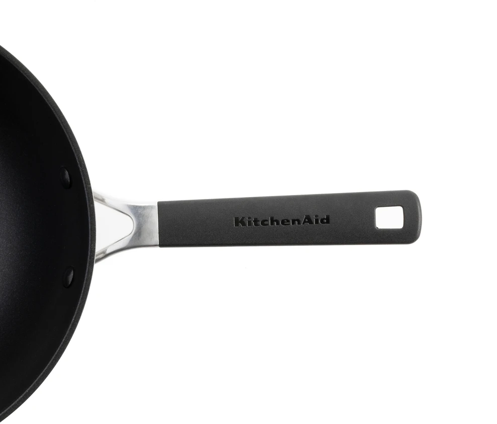 KitchenAid - KA-Classic nerūdijančio plieno 3 sluoksnių OpenWok - sidabrinė - 28 cm