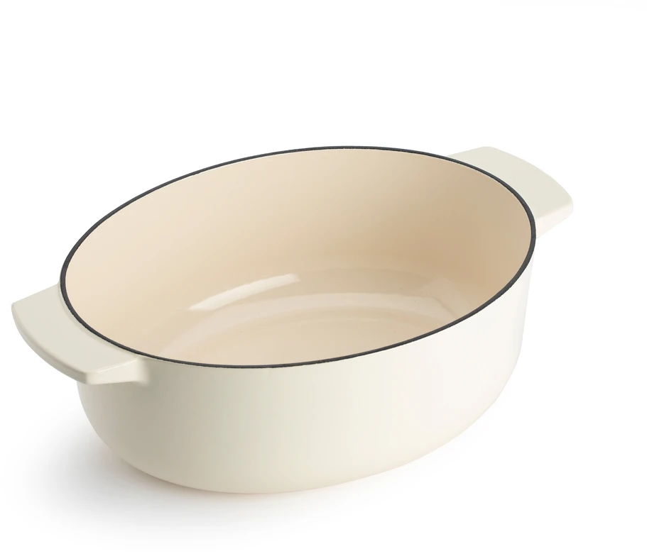 KitchenAid - KA-Ovalus troškinys - Migdolų kremas - 30 cm / 5,6 l