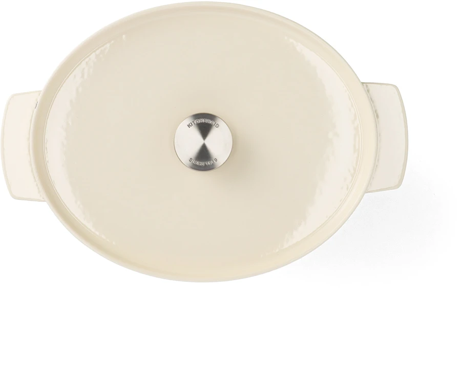 KitchenAid - KA-Ovalus troškinys - Migdolų kremas - 30 cm / 5,6 l