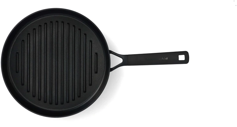 KitchenAid - Klasikinė kaltinė apvali keptuvė - juoda - 28 cm