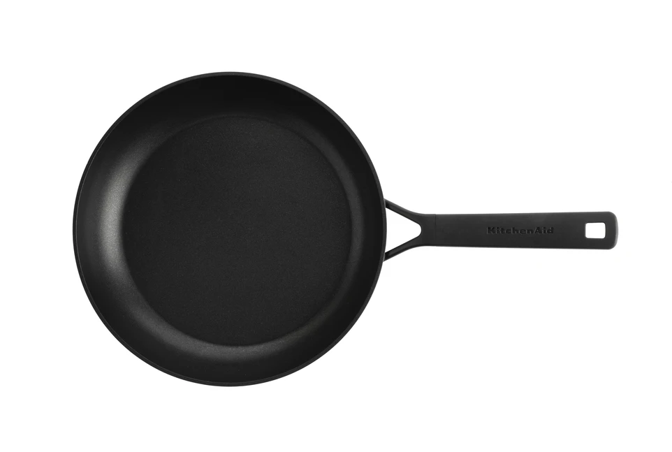 KitchenAid - Klasikinis kaltinių keptuvių rinkinys - juodas - 20 cm + 28 cm