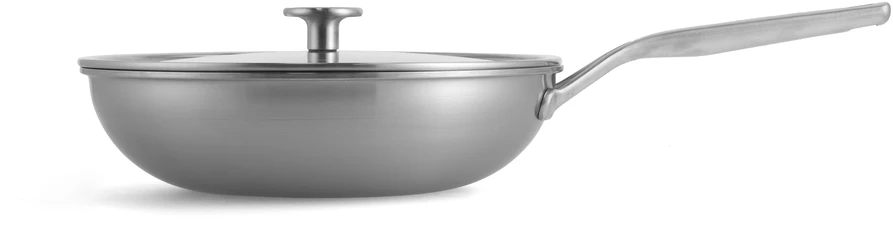 KitchenAid - „Multiply“ vokas su dangčiu - sidabro spalvos - 28 cm
