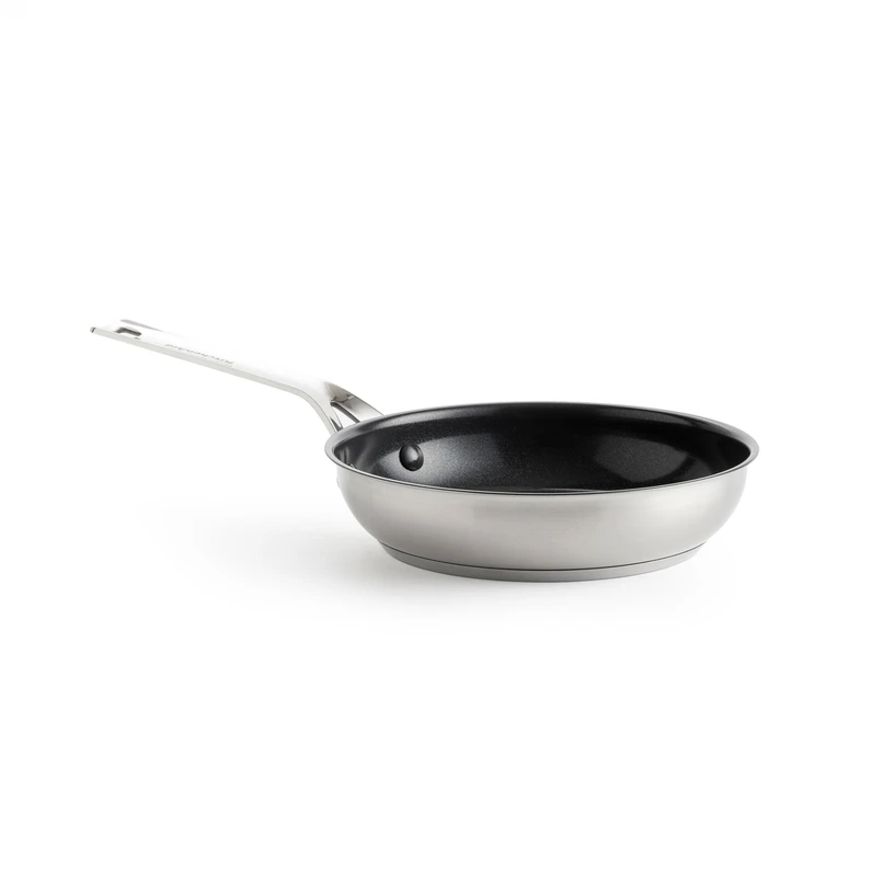 KitchenAid - Nerūdijančio plieno lakštinė keptuvė - sidabrinė - 28 cm