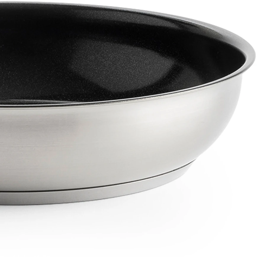 KitchenAid - Nerūdijančio plieno lakštinė keptuvė - sidabrinė - 20 cm