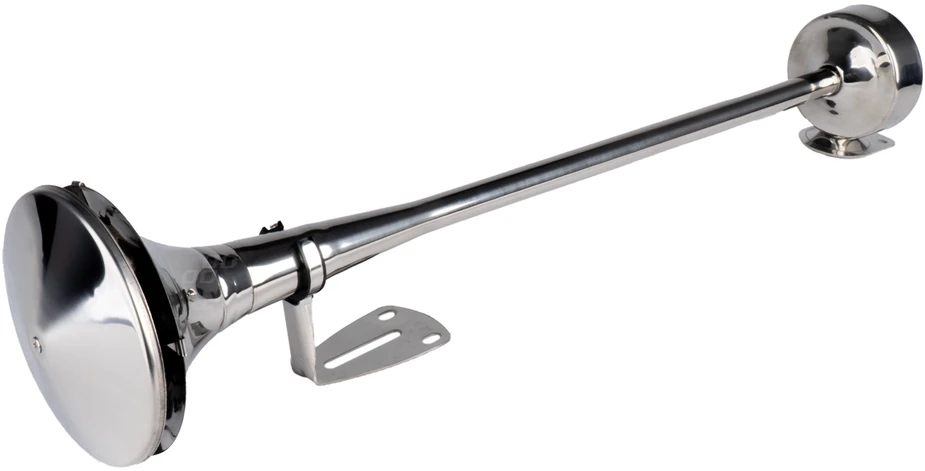 Garso signalas – chromuotas, 620 mm, 115 dB, 12/24V, LowTone, AMIO-04078