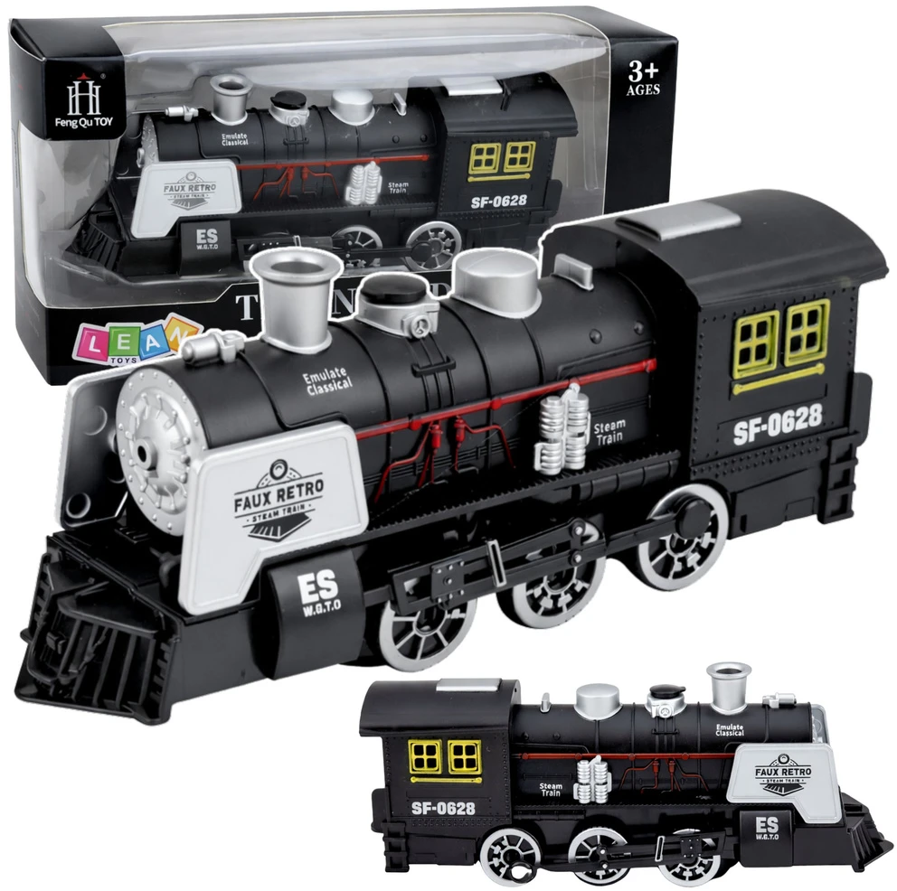 Lean Toys Lokomotyvas juoda