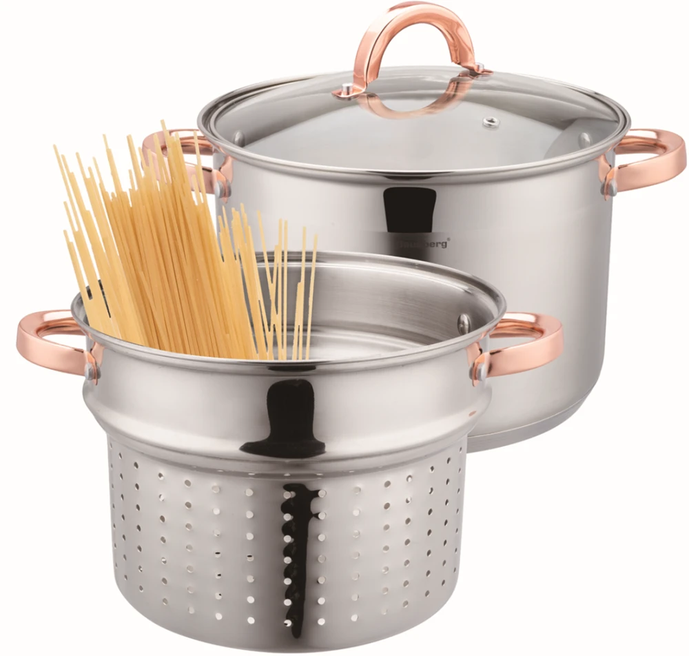 Klausberg Puodas Puodas su makaronų įdėklu 7,5 l, 24 cm kb-7739
