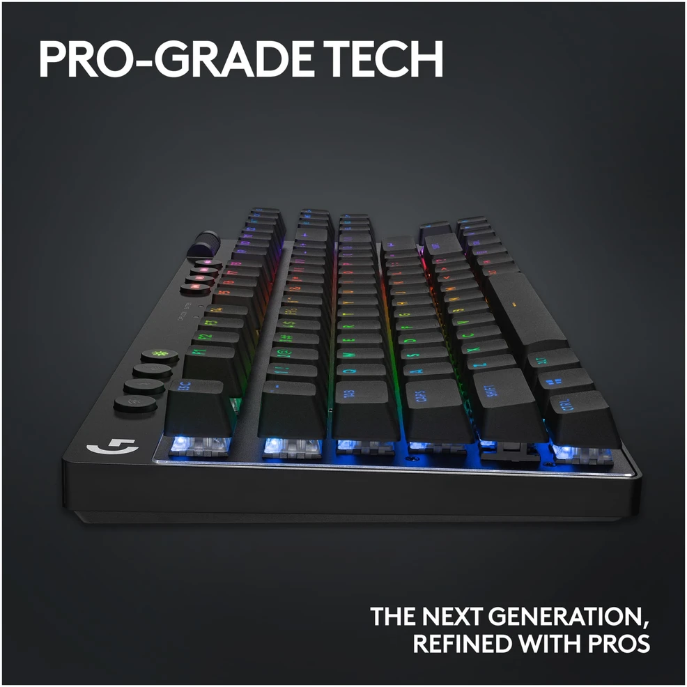 Klaviatūra „Logitech G PRO X TKL Lightspeed“ ausinės, lytėjimo funkcija, „Nordisk“