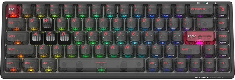 Klaviatūra magnetinė A4Tech BLOODY MS68 USB Magnetic Stellar Juoda