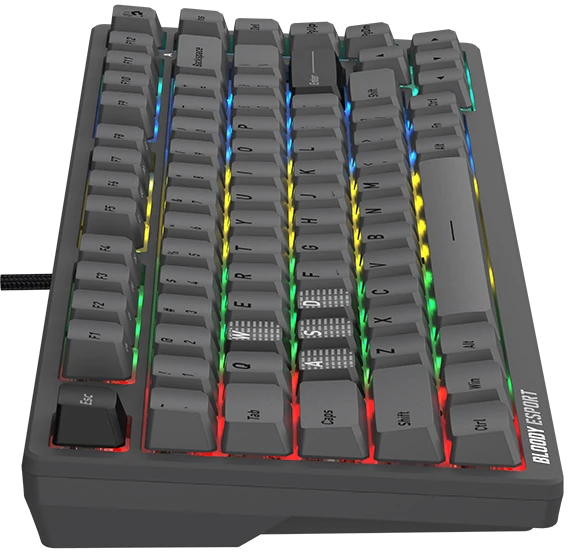 Klaviatūra žaidimams A4Tech Bloody MS76 BLMS Magnetic magnetyczna pilka