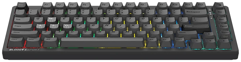 Klaviatūra žaidimams A4Tech Bloody MS76 BLMS Magnetic magnetyczna pilka