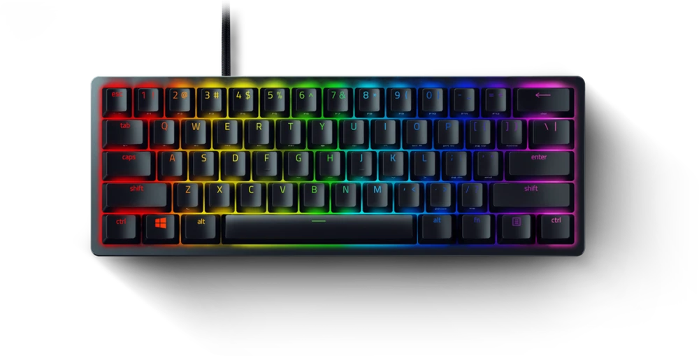 60% Mechaninė Žaidimų klaviatūra Razer Huntsman Mini, Red Switch, Nordic išdėstymas