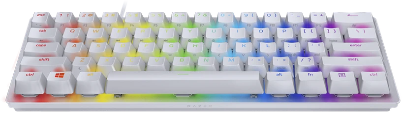 60% Mechaninė Žaidimų klaviatūra Razer Huntsman Mini Mercury Edition, Red Switch, Nordic išdėstymas