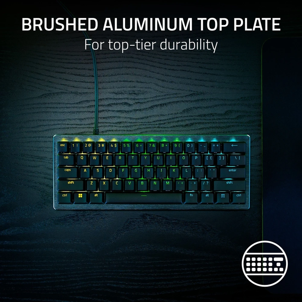 Razer | Mini Klaviatūra žaidimams | Huntsman V3 Pro | Klaviatūra žaidimams | su laidu | Nordic | Analog Optical | Juodas