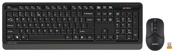Rinkinys Klaviatūra su pele A4Tech Fstyler FG1012 belaidė juoda