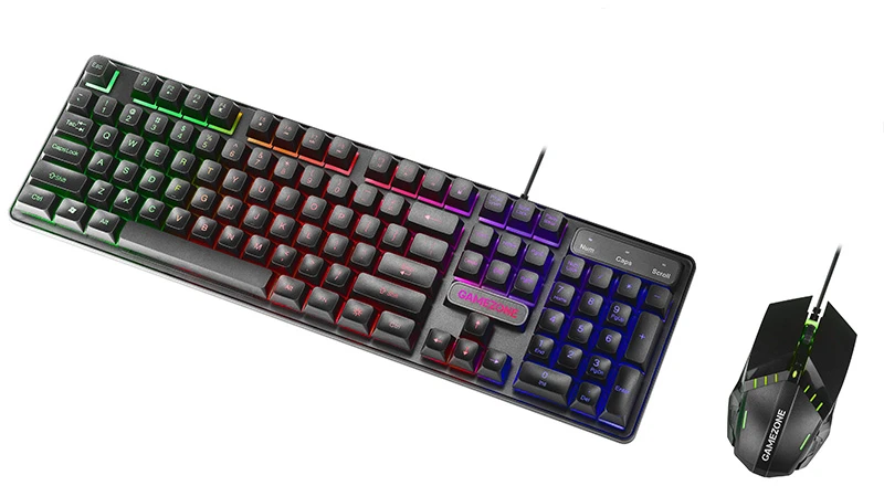 Rinkinys Klaviatūra su pele Tracer GameZone Boost su laidu juoda