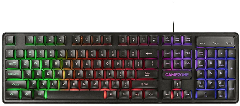 Rinkinys Klaviatūra su pele Tracer GameZone Boost su laidu juoda