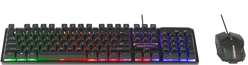 Rinkinys Klaviatūra su pele Tracer GameZone Boost su laidu juoda