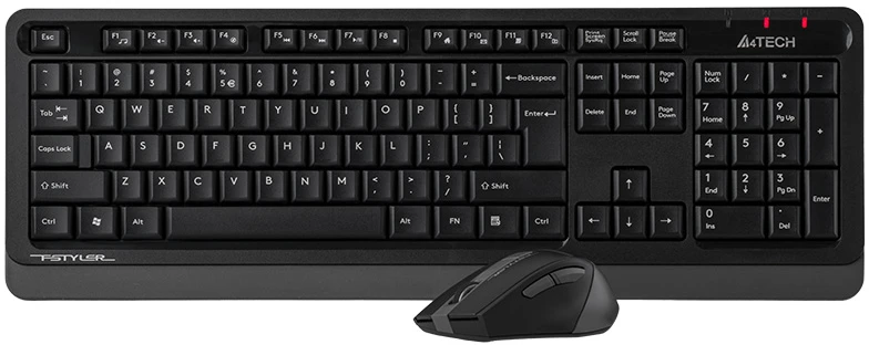 Rinkinys Klaviatūra su pele A4Tech Fstyler FG1035 belaidė juoda