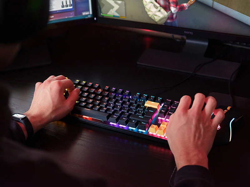Rinkinys Klaviatūra su pele Tracer GameZone Hornet 87 su laidu juoda