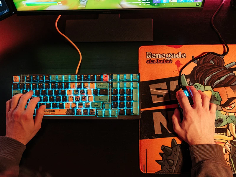 Klaviatūra žaidimams A4Tech Bloody AT98 RENEGADE Alpha Optical Switch, mechaninė, su foniniu apšvietimu, daugiaspalvė