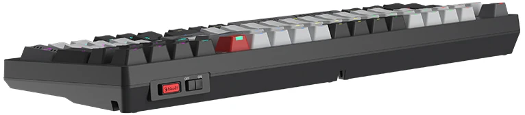 Klaviatūra žaidimams A4Tech Bloody WS98 BLMS Raudona Plus belaidė mechaninė su pašvietimu pilka