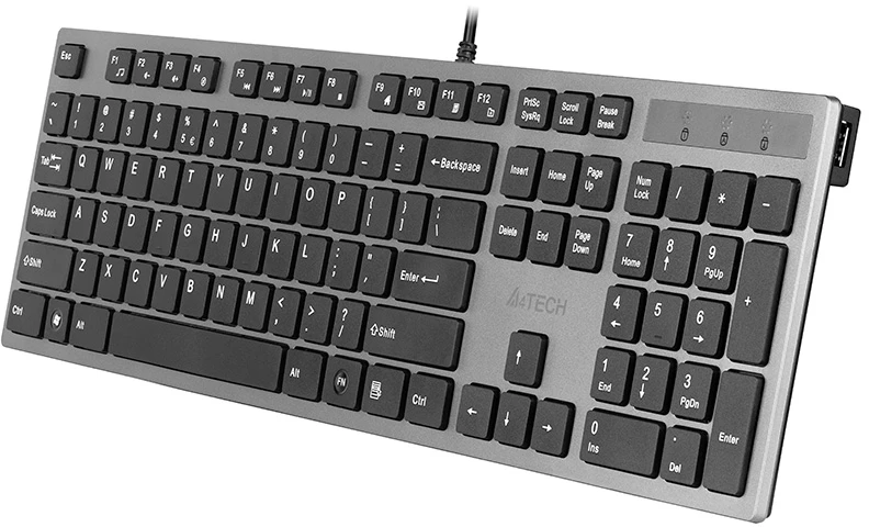 Klaviatūra A4Tech KV-300H, Pilkos spalvos