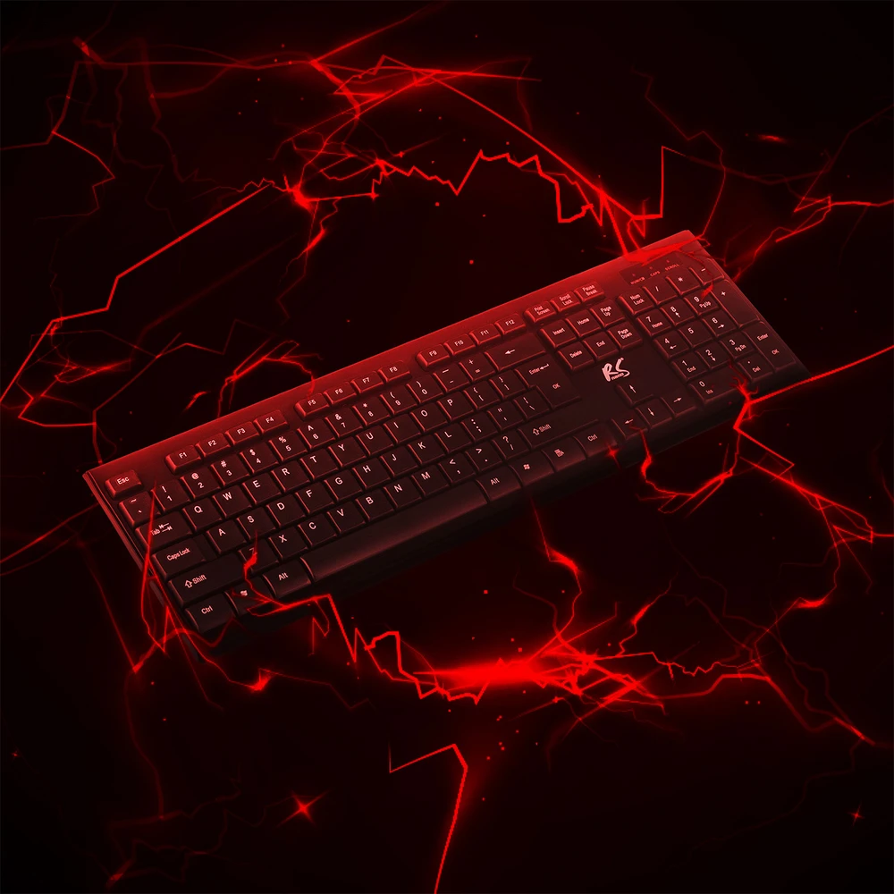 nano rs NanoRS Belaidė klaviatūra ir pelė Combo with Ergonomic Design – RS580 for Smooth and Efficient Use