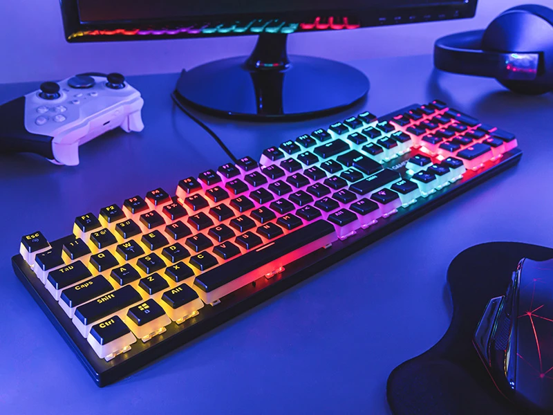 Klaviatūra žaidimams Tracer GameZone Unique pudding su laidu mechaninė su pašvietimu juoda