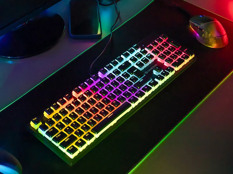 Klaviatūra žaidimams Tracer GameZone Unique pudding su laidu mechaninė su pašvietimu juoda
