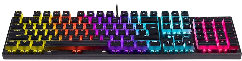 Klaviatūra žaidimams Tracer GameZone Unique pudding su laidu mechaninė su pašvietimu juoda