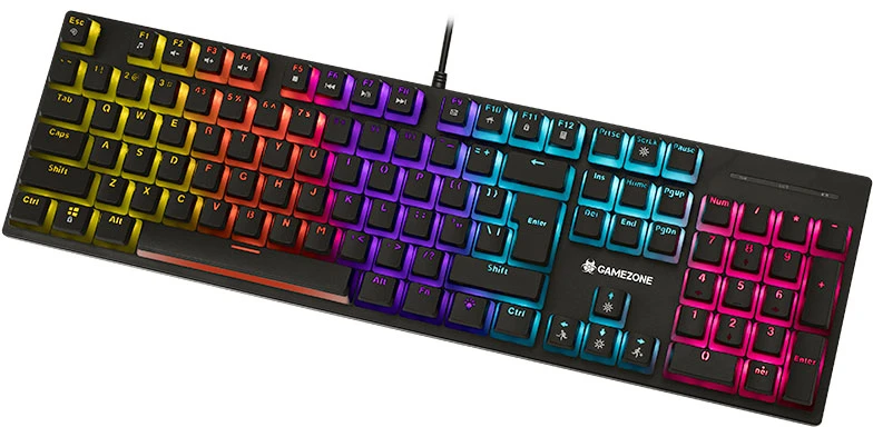 Klaviatūra žaidimams Tracer GameZone Unique pudding su laidu mechaninė su pašvietimu juoda