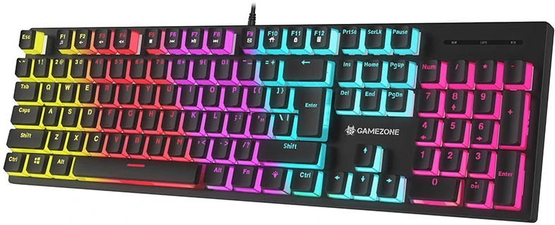 Klaviatūra žaidimams Tracer GameZone Unique pudding su laidu mechaninė su pašvietimu juoda