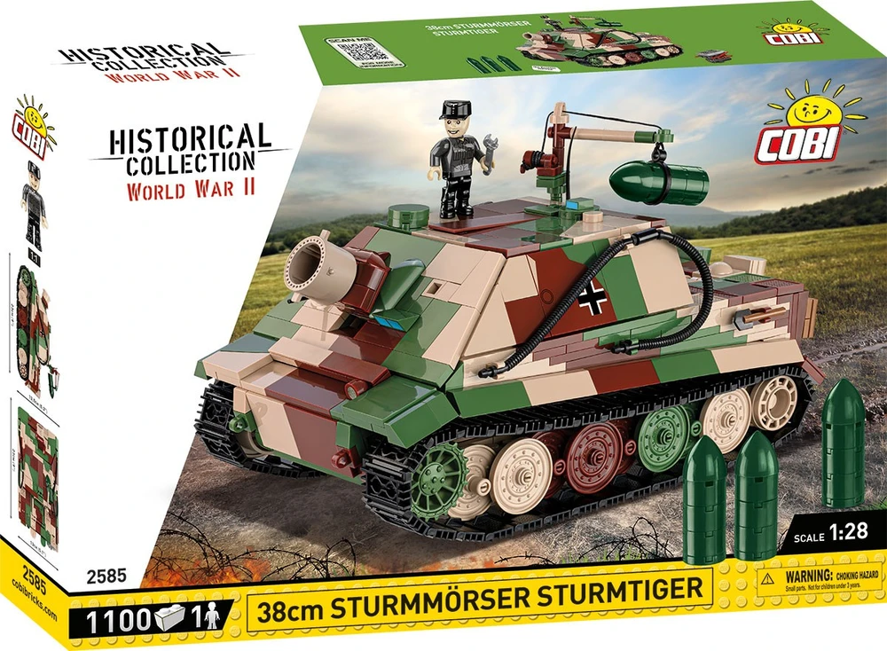 Cobi Klocki 38 cm Sturmmorser Sturmtiger kaladėlės