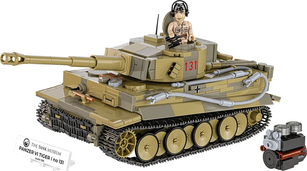 COBI Panzer VI Tiger I Nr.131 konstruktorius, 1:35, 898 detalių