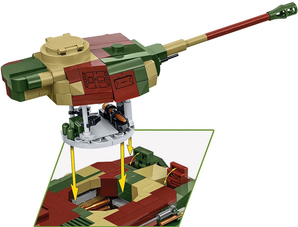 Cobi Konstruktoriaus kaladėlės WWII PZKPFW IV AUSF.G, 1107 kaladėlių