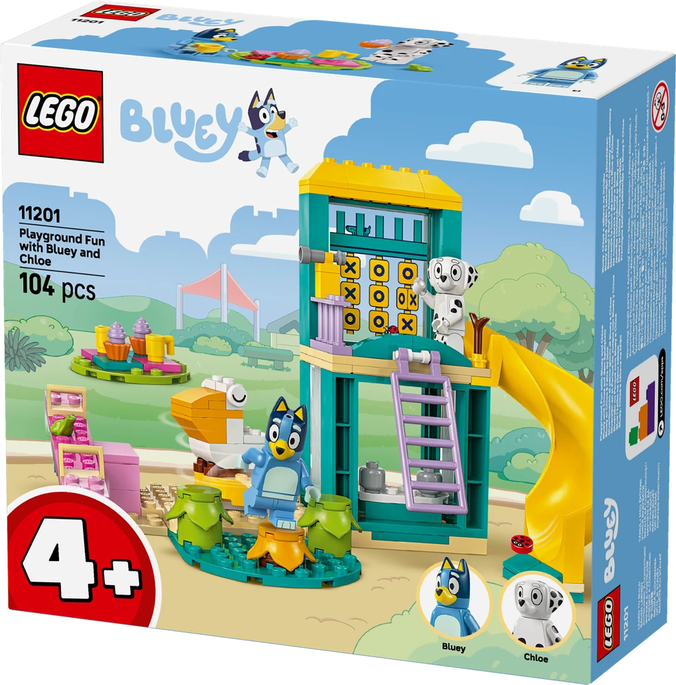 Klocki „Bluey 11201“ mėlyna ir lopas žaidimų aikštelėje
