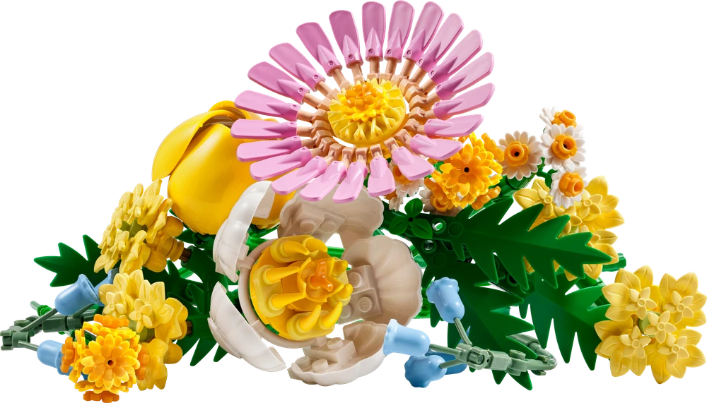 Klocki Botanicals 10347 Maža geltonų gėlių puokštė