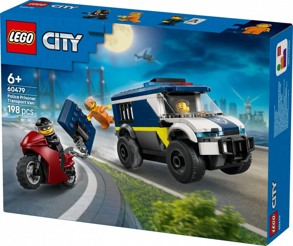 „LEGO® City“ policijos kalinių gabenimo furgonas, konstravimo žaislas, 60479