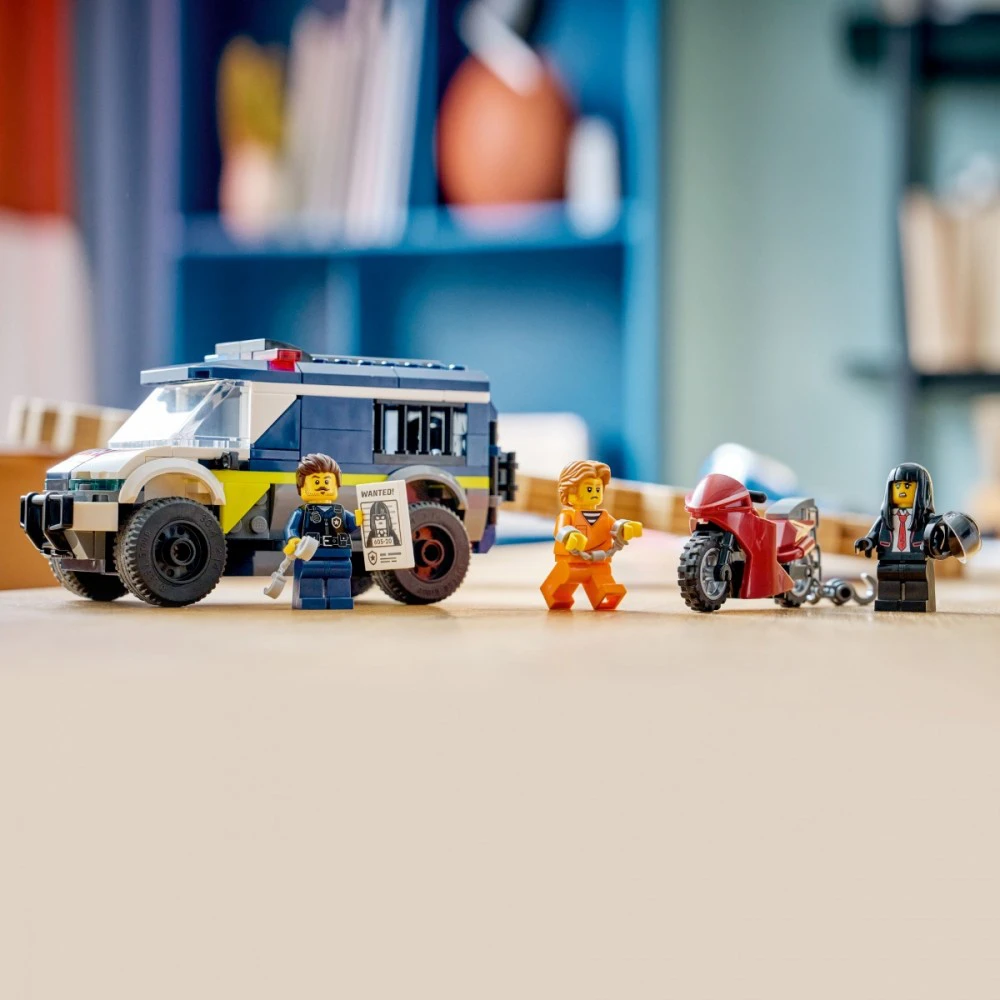 „LEGO® City“ policijos kalinių gabenimo furgonas, konstravimo žaislas, 60479