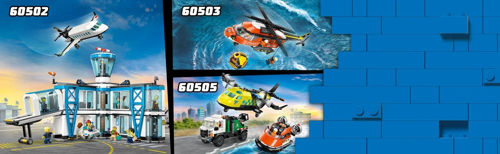 Klocki Bricks City 60504 pakrančių apsaugos gelbėjimo valtis ir sraigtasparnis