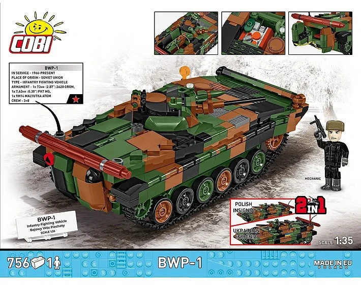 Cobi Klocki BWP-1 756 dalys